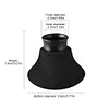 Fishing Rod Butt Cushion Anti-Slip Cushion Cap Fishing Accessories (Black)