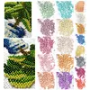Cross Stitch Bead Embroidery Accessories 2.0mm Metallic Glass Round Beads DI Beads Suitable For 11ct Canvas Hairpin Bracelet Necklace Jewelry Accessories