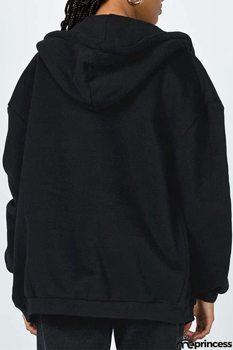 Casual Sportswear Solid Pocket Hooded Collar Outerwear