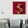 (Counted/Stamped) 11CT Music rose - Cross Stitch 40*40CM/15.75*15.75in
