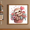 (Stamped/Counted) Sloth - 18CT Cross Stitch 20*20cm/7.87*7.87in