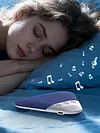 BT Pillow Speaker for Sleeping Mini Portable Under Pillow Speaker with White Noise & Timer Wireless Sleep Aid for Adults Side Sleepers