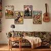 4PCS cavalier - Ensemble de panneaux en m&eacute;tal(20*30cm)