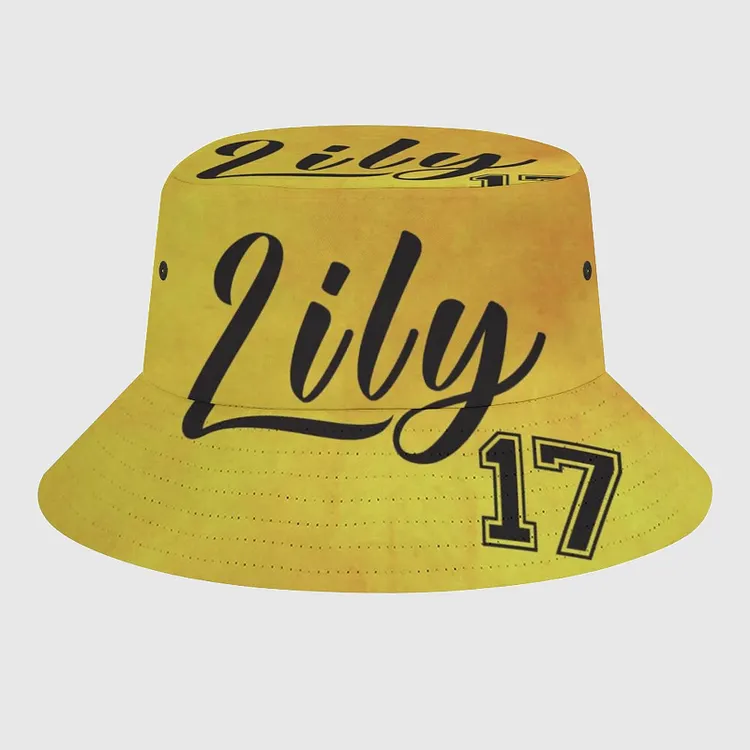 Personalized Sports Bucket Hat with Custom Name & Number -  Softball Visor Bucket Hat