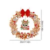 DIY Special Shaped Crystal Painting Wreath with LED Light Kit (Xmas Elk)