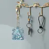 (US Local)6PCS  Christmas Tree DIY Diamond Painting Keychain Diamond Art Keyrings