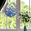 (US Local)Acrylic Special Shape Flowers Horseshoe 5D DIY Diamond Painting Dots Pendant