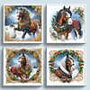 (Multi-Style)Christmas Horse-Partial Special Shaped Diamond Painting 40*40cm