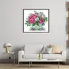 Peony-14CT Stamped Cross Stitch 31*29cm/12.2*11.42in