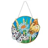 (Single Sided) Diy Floral Animal Special Shaped Diamond Painting Pendant