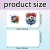 6Pcs Diamond Painting Football Greeting Card Set with Envelopes for Beginner Adult Holiday Gifts