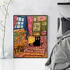 Black Cat On Sofa-11CT Stamped Cross Stitch 40*50cm/15.75*19.69in