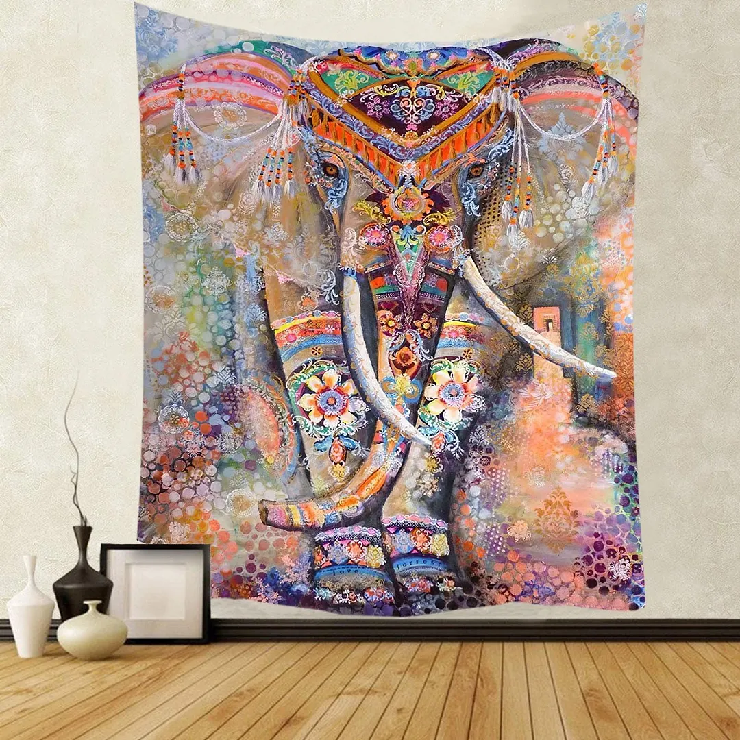 Polyester Mandala Print Tapestry Wall Hanging Carpet Throw Yoga Beach Mat Blanket Large 150*200cm Sleeping pad wall art Tapestry