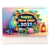 Diamond Painting Parrot 2027 Paper Calendar Monthly Flip Tabletop Calendar Kit