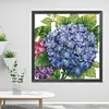 [Brand]Hydrangea - 14CT Stamped Cross Stitch - 48*48cm - Flower