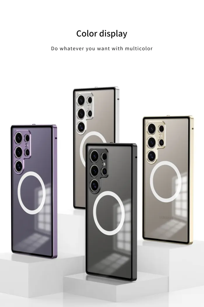 Samsung S25U Metal Magnetic Half-cover Anti-fall Protective Cover