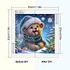 (US Local)4pack Xmas Animal-Special Shaped Diamond Painting Kit(30x30cm)