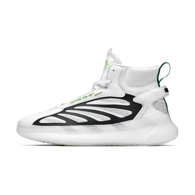 High-top Men Sneakers Breathable Mesh Running Shoes Men Graffiti Sports Shoes Fashion No-slip Walking Jogging Shoes Zapatillas