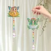 2Pcs 5D DIY Diamond Painting Sun Catcher Crystal Painting Ornaments (Fairy)