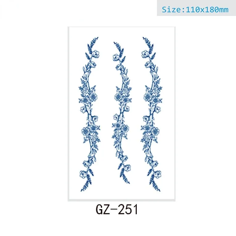 Juice tattoo stickers Net celebrity tattoo stickers lasts 15 days Herbal semi-permanent tattoo stickers