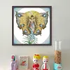 >SALE<Embroidery Eco-cotton Thread 14CT Printed Mermaid Cross Stitch Artwork 46x46cm
