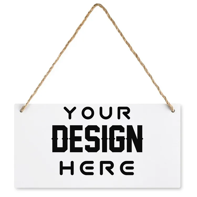 Personalized Design  Wall Decor Wooden Hanging Plate Horizontal Full Print