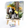 Cute Dog-Paint by Numbers Acrylic Painting 20*20cm