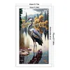 (US Local)Crane-11CT Stamped Cross Stitch Kit(40x70cm)