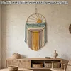 (Finished Product)Woven Hanging Tapestry Tassels No Drilling Sunset Wall Art Dream Catcher Handmade Colorful Tapestry for Apartment Living Room Bedroom Nursery Backdrop