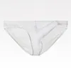 Men's Ultra Thin Breathable Mesh Elephant Nose Pouch Triangle Briefs Underwear Hip Coverage Bikini Panties