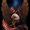 Eagle Flag-Full Round Diamond Painting