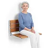 [US Local Warehouse] 17.7inch Bathroom Safety Shower Chair with Back Anti-Slip for Elderly & Disabled