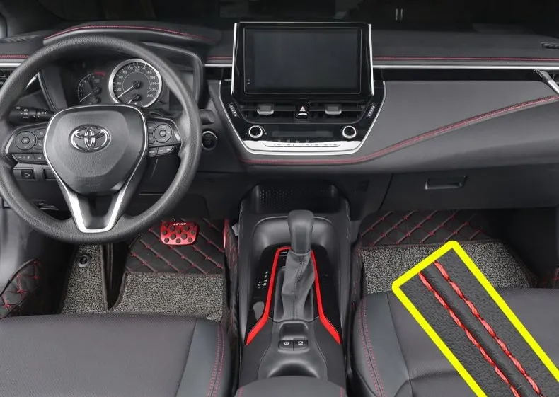 Car-specific leather interior trim strips door center console gaps dashboard trim strips  modification supplies