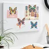 (US Local)8Pcs Butterfly Diamond Painting Fridge Magnet Diamond Art Magnets Decals Kit