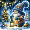 >SALE<5D DIY Full Round Drill Partial AB Diamond Painting Gnome Kit Art Decor 50x50cm