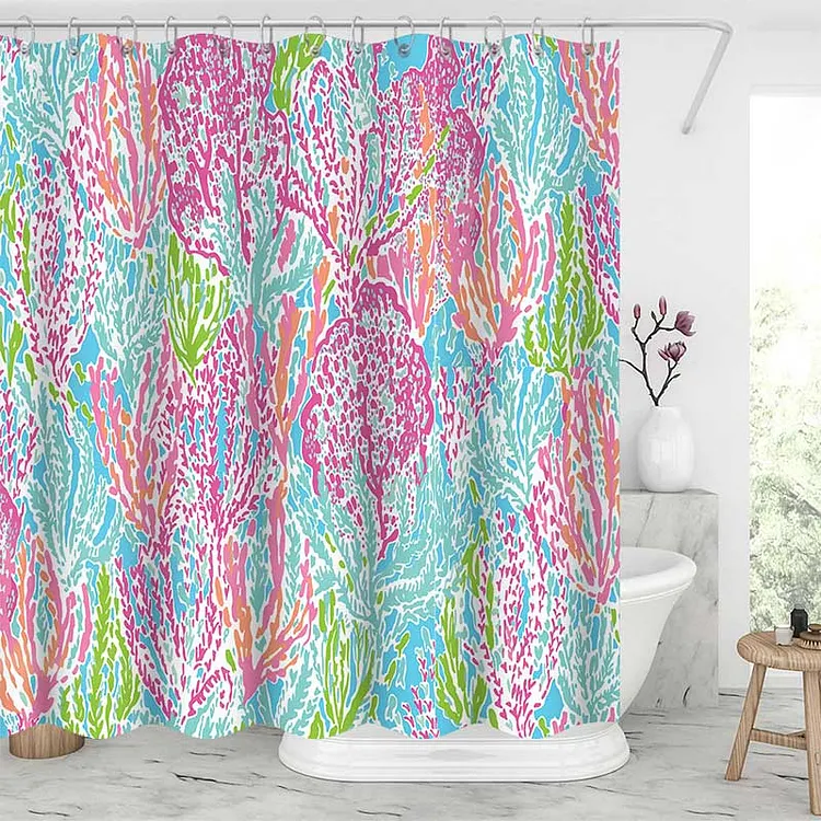 Psychedelic Pattern Shower Curtains