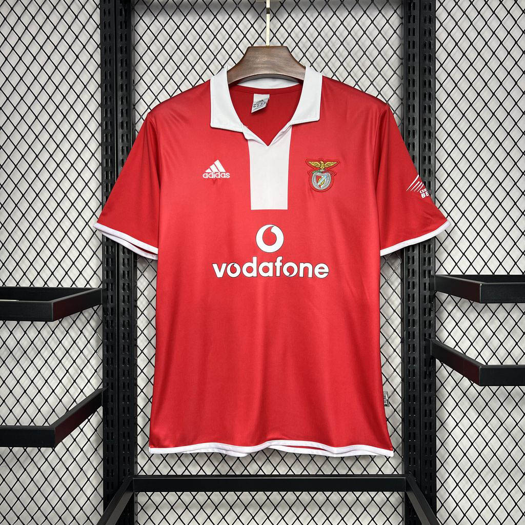 2004-2005 Retro SL Benfica Home Football Shirt 1:1 Thai Quality Maxi Kit