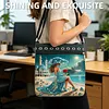 Diamond Painting Beach Lady Crossbody Bag Ethnic Style Handbag with Adjustable Strap