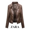 [ZARA] Damska kurtka sk&oacute;rzana (dostępna wiosną, jesienią i latem)
