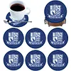 Un ensemble (6pcs) de sous-verres en bois southend football club-diy