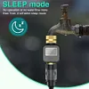 Digital Water Flow Meter IPX5 Waterproof Brass Inlet Outlet Flow Rate Test Meter
