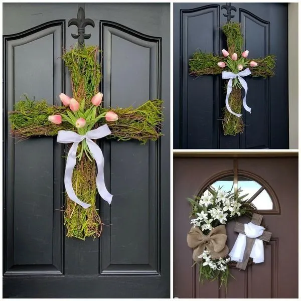 Easter Cross for Front Door