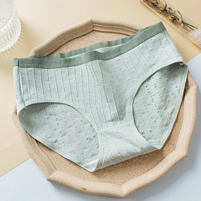 PCS / set M-XL Cotton Panties Women's Underwear Sexy Lace Panty Plus Size Fashion Solid Color Briefs Female Lingerie Underpants