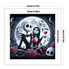 Jack and Sally Under the Moonlight - 11CT Stamped Cross Stitch - 40*40cm