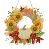 DIY Acrylic Special Shaped Diamond Painting Fall Wreath Ornament Hanging Kit