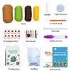 4Pcs Potted Plants Crochet Kit DIY Crochet Starter Kit Crochet Set for Beginners