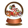 DIY Wooden Double Sided Drills Christmas Crystal Diamond Painting Ornament Special Shaped Kits