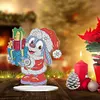 >SALE<Special Shape Diamond Art Table Decor for Home Office Table Decor (Xmas Bunny#2)