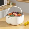 Ultrasonic Fruit and Vegetable Washing Machine Vegetables Cleaning Basket