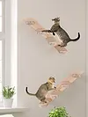 Cat Stairs Wall Mounted Cat Climbing Shelf Wooden Cat Wall Steps for Cats